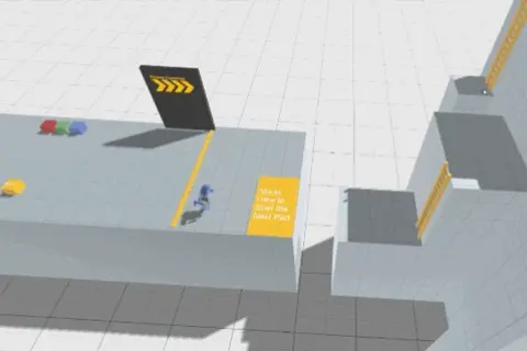 Bird's-Eye VR Interaction blurred background